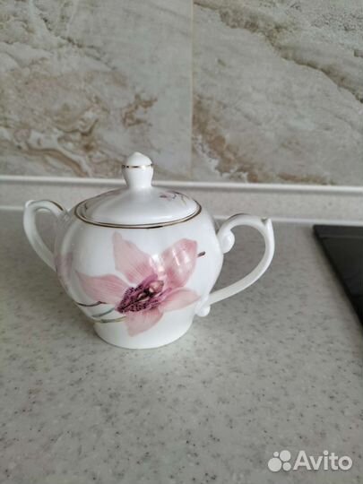 Сахарница керамика поднос подставка