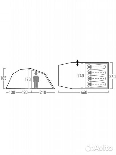 Палатка Outventure Trenton 4