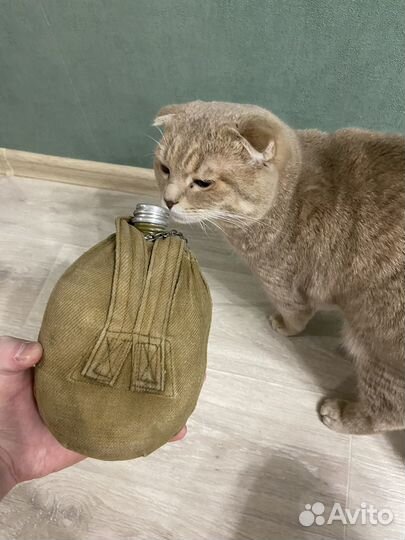 Фляга армейская с чехлом