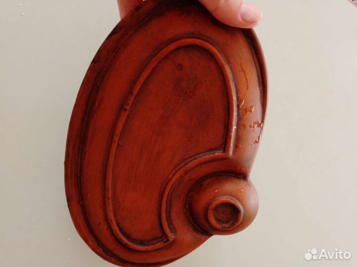 Глиняная тарелка менажница