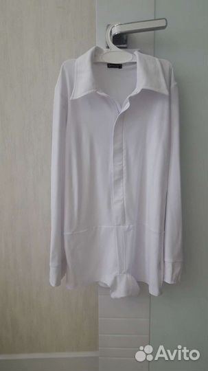 Рубашка для спортивно-бальных танцев, рост 134-140