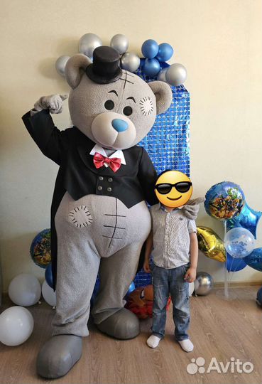 Мишка Тедди на праздник,ростовая кукла,аниматор