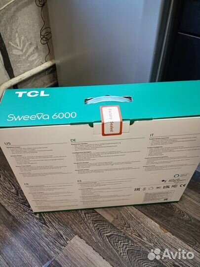 Робот-пылесос TCL Sweeva 6000 с навигацией,новый