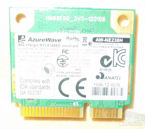 WiFi модуль для ноутбука AzureWave AW-NE238H