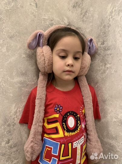 Меховые наушники с движущими ушами