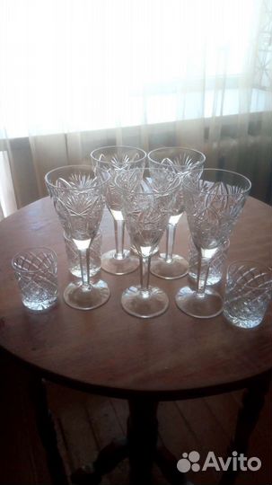 Хрустальные фужеры и стопки СССР