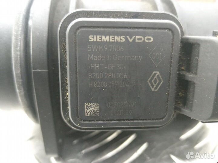 Расходомер воздуха Renault Kangoo рест. 2006