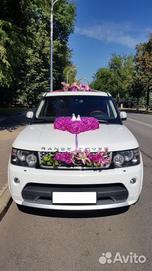 Украшение на авто свадебное