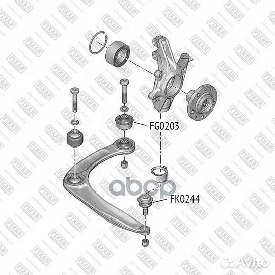 Сайлентблок рычага подвески peugeot 307 00