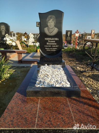 Памятники из гранита, благоустройство могил