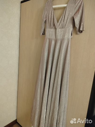 Платье вечернее пудровый перелив