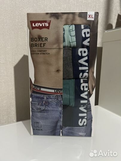 Levis набор мужских трусов/4шт/L,XL