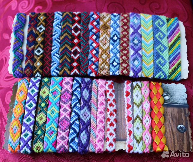 Фенечки на удачу из хлопковых ниток