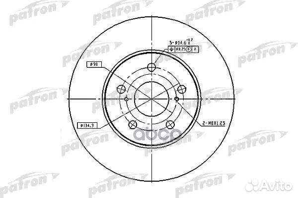 Диск тормозной передн toyota: camry 96-01, camr