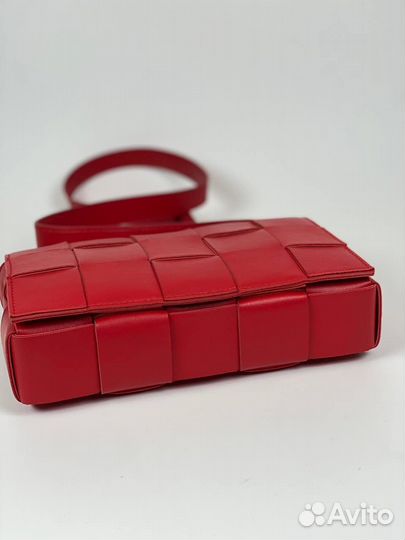 Сумка женская Bottega veneta Cassete Smal Red