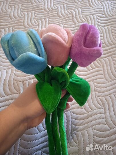 Букет из мягких тюльпанов