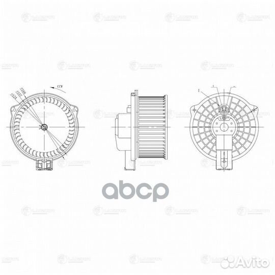 Э/вентилятор отоп. для а/м Mazda 6 (07) /CX-5