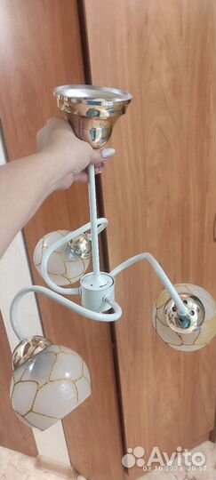 Люстра потолочная подвесная бу