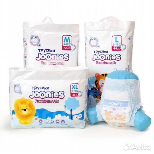 Подгузники-трусики Joonies premium