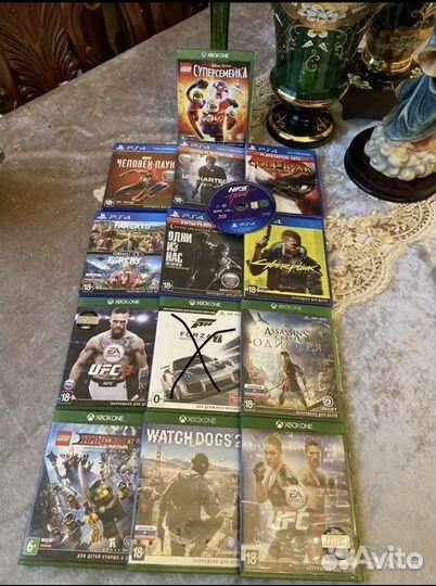 Продаю диски на игровый платформы xbox ONE и PS4