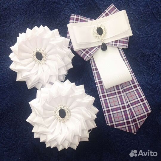 Банты в школу белые