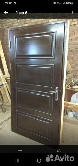 Дверь входная деревянная новая