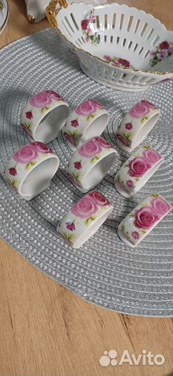 Фарфоровые кольца для салфеток