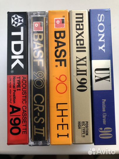 Винтажный набор компакт-кассет в коллекцию