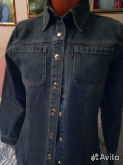 Рубашка джинсовая