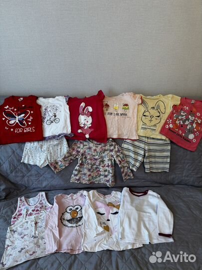 Вещи пакетом на девочку 86 92