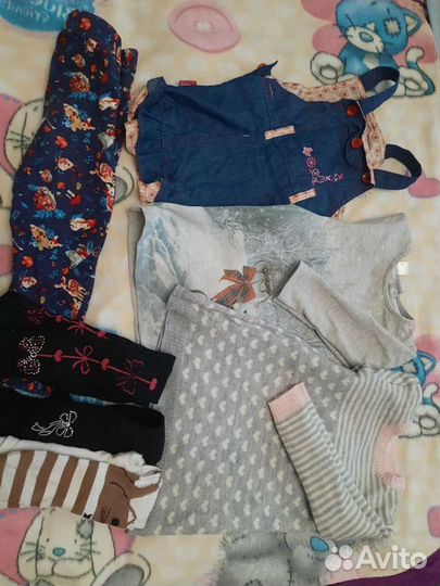 Вещи пакетом на девочку 86-92 размер