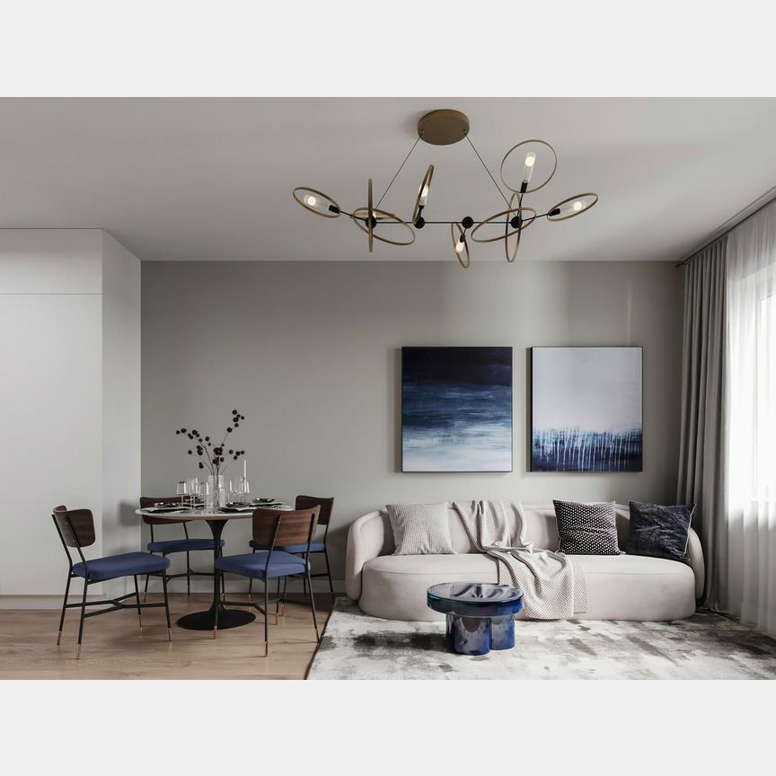 1-к. апартаменты, 34,5 м², 8/23 эт.