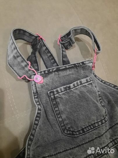 Джинсовый комбинезон для девочки 110 116
