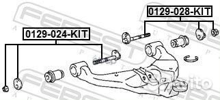 Болт с эксцентриком (ремкомплект) 0129028KIT Fe