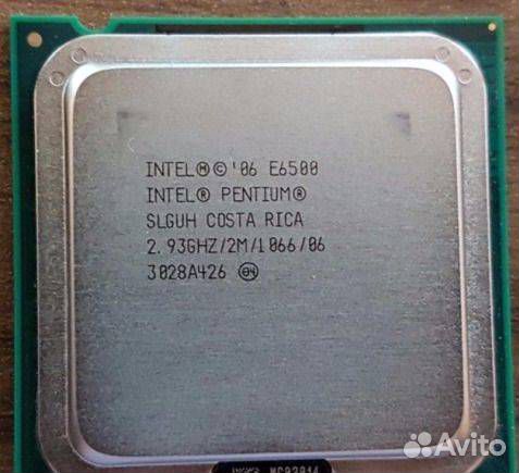 Intel Pentium Dual-Core E6500 2.9 GHz 2core LGA775