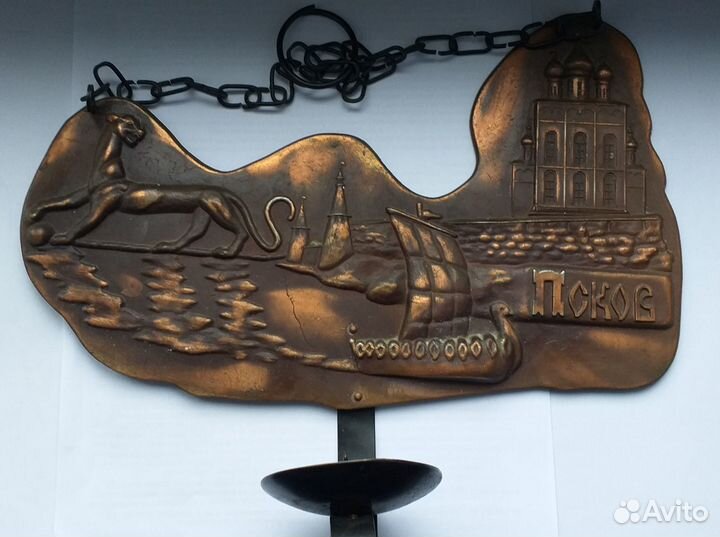 Настенный подсвечник эстамп СССР и др