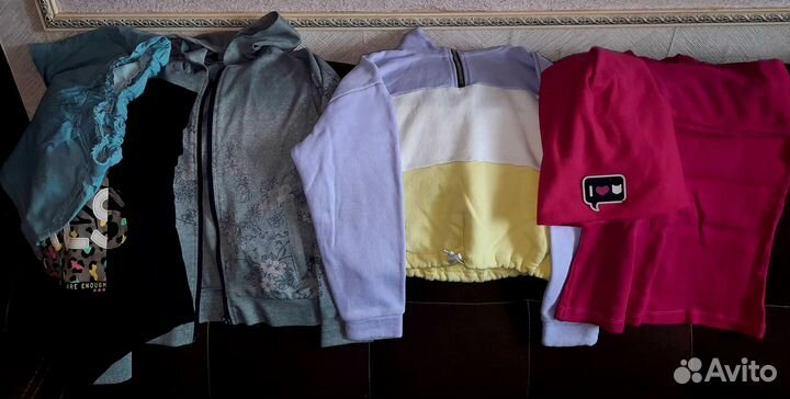 Детская одежда для девочек пакетом на 7-9лет