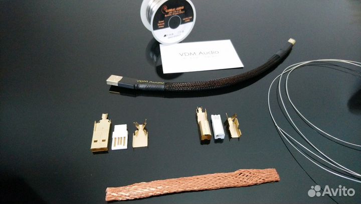 Usb кабель для Цап (DAC) серебро