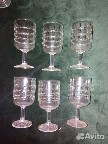 12 хрустальных рюмок на ножке СССР