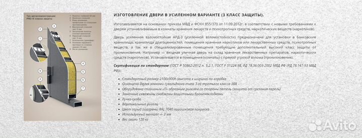 Двери входные технические с завода