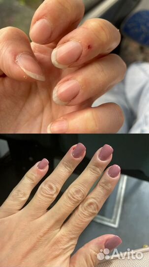 Аппаратный маникюр, покрытие гель-лак