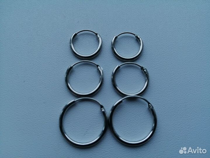Сережки кольца