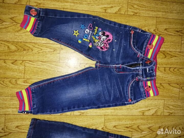 Джинсы для девочки 6 месяцев