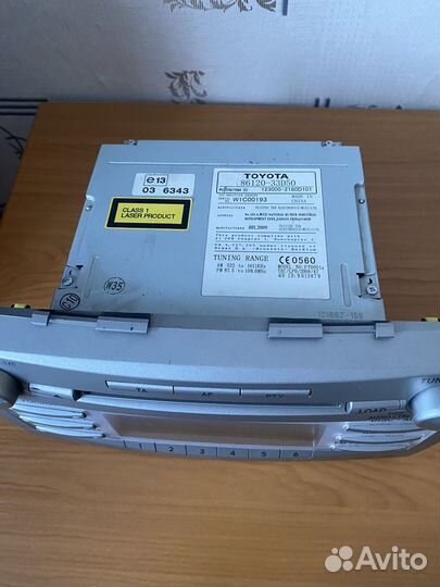 Стандартная магнитола Toyota Camry 40