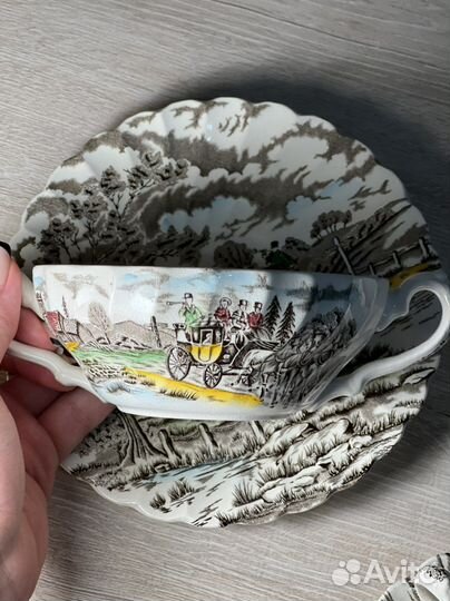 Бульонница Myott Англия «Королевская Почта»