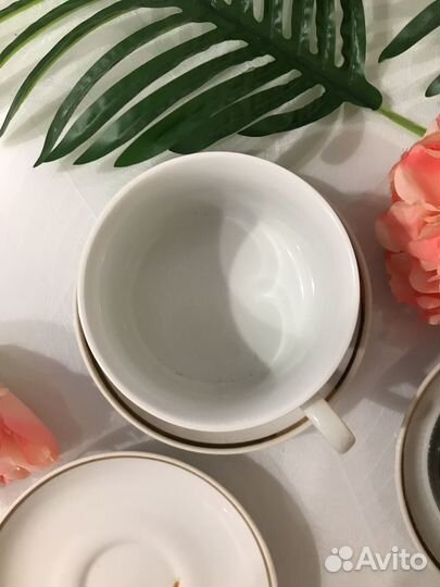 Чашка с блюдцем 4 шт