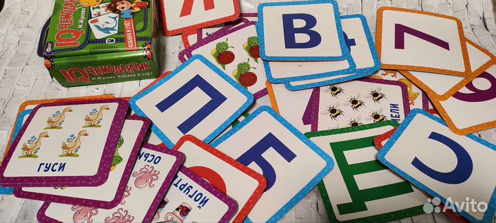 Карточки логические Азбука Счёт Стихи