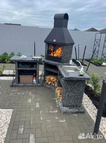 Модульная печь барбекю
