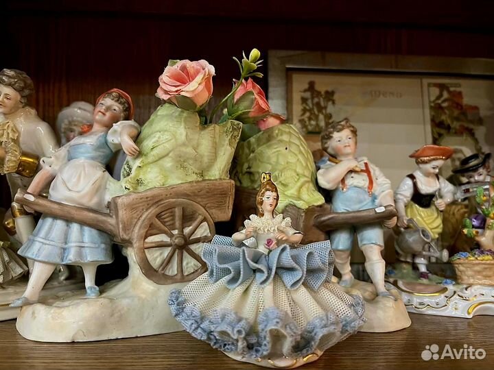 Статуэтка балерина кружевной фарфор (Germany)