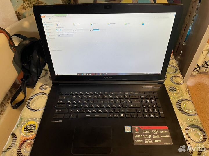 Игровой ноутбук msi 17 3